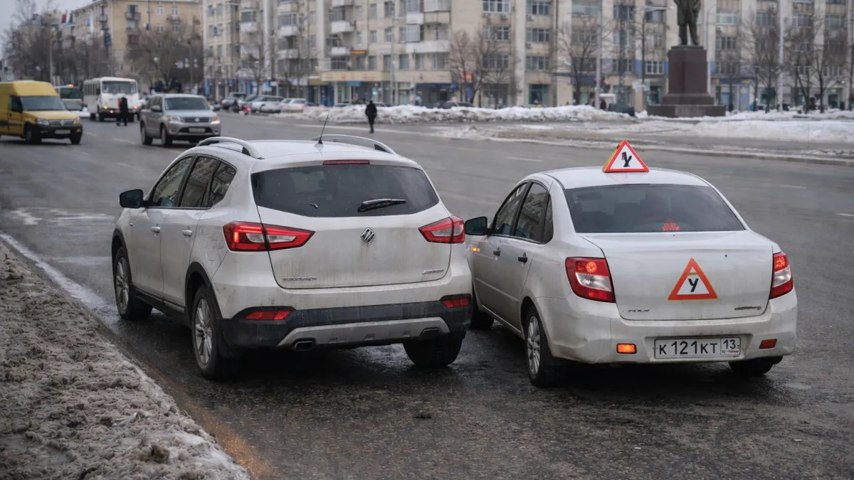 «Так учат водить?»: в Саранске автошколу заметили за нарушением ПДД
