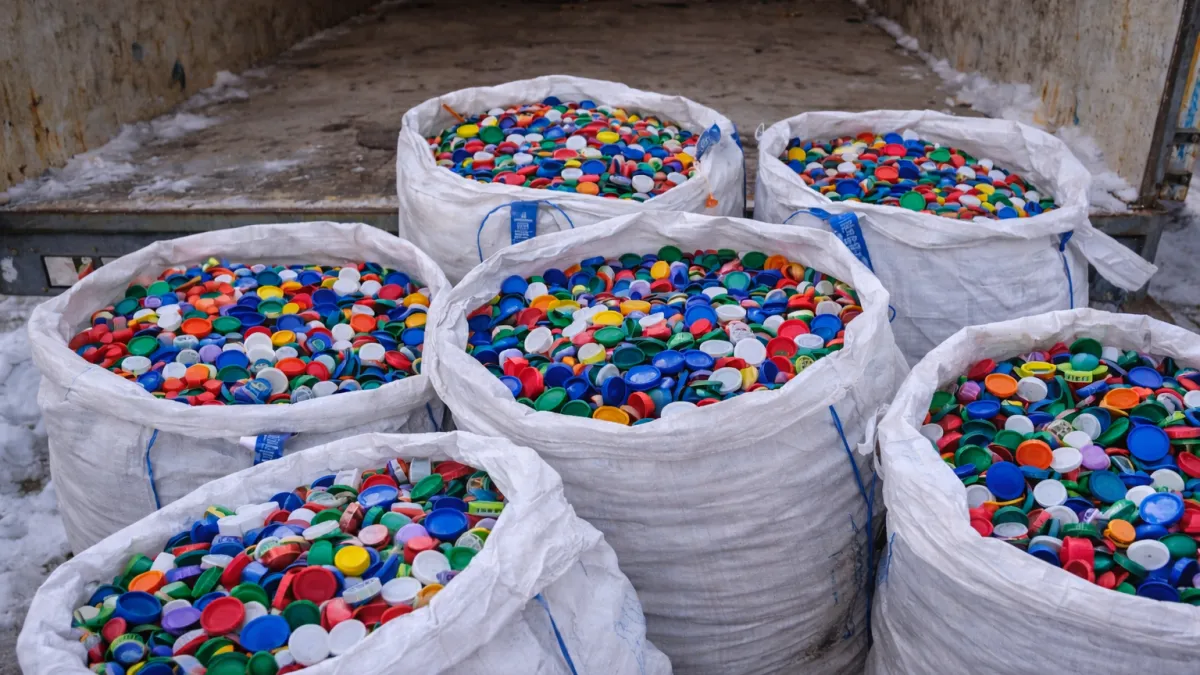 Школьники Мордовии собрали 5 тонн пластиковых крышек для переработки