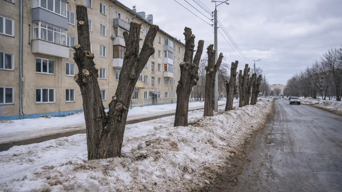 Жители Саранска попросили обрезать опасные деревья на улице Семашко