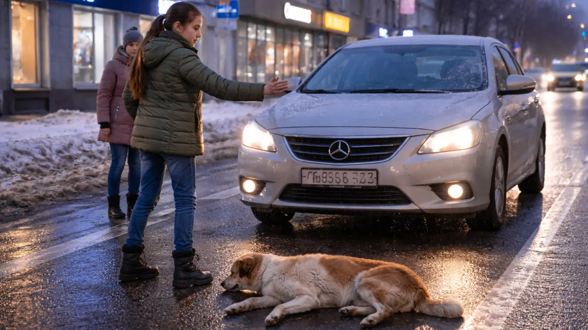«Она встала перед машиной»: в Саранске девочка спасла сбитую на дороге собаку