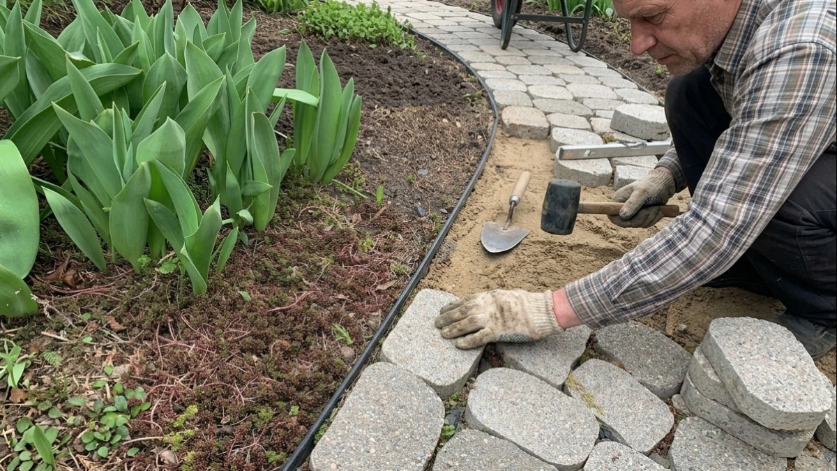 Без замеса бетона и мороки с арматурой: финский способ укладки садовых дорожек - не крошатся даже после морозных зим