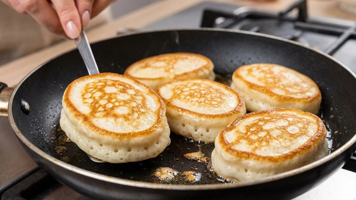 Беру лук, яйца и кефир — «заряженные» оладьи к завтраку готовы: вкуснее бутербродов, проще пирожков