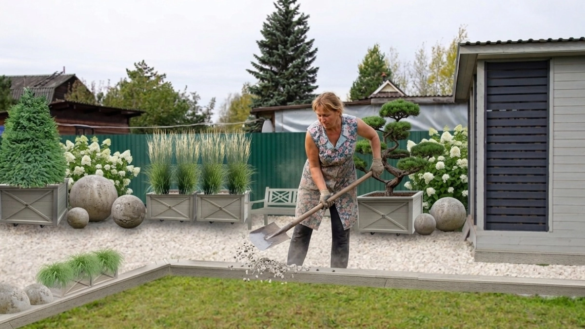 Закрыла заборный профлист дешевыми материалами: показываю 3 современных замены для трендового участка