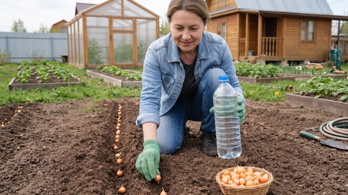 Перестаньте горбатиться на огороде: бутылочный метод посадки севка без спазмов в пояснице — быстрее, проще, урожайнее