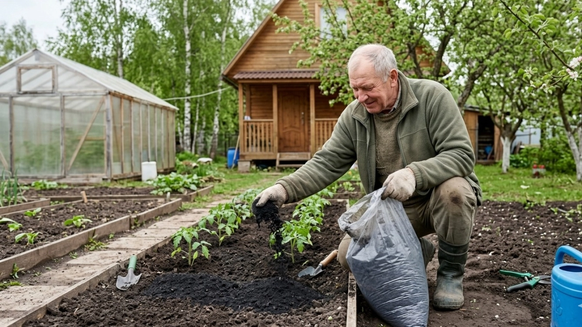 Пачка порошка вместо КАМАЗа навоза: грунт легкий и рыхлый — никакой мороки и затрат