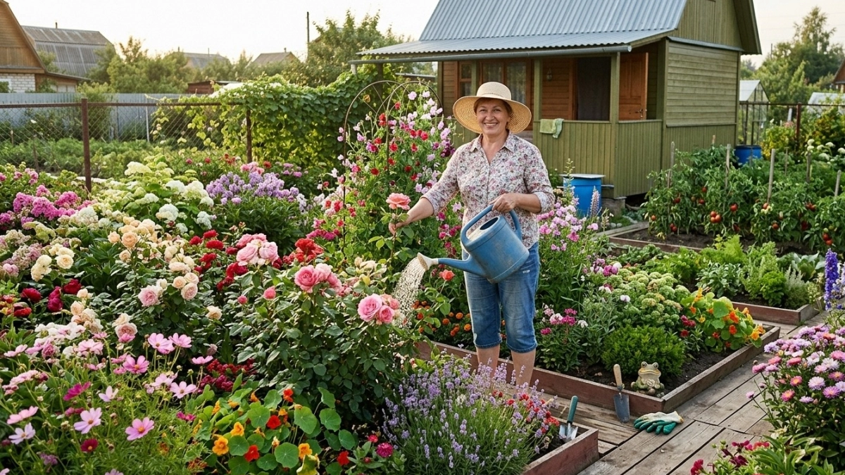 Что посадить, если бываете на даче только по выходным: 8 неприхотливых растений для сада - цветут и благоухают до поздней осени 