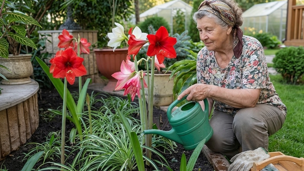 Гигантские цветы до 25 см: сажаю гиппеаструм — и радуюсь ярким краскам в саду