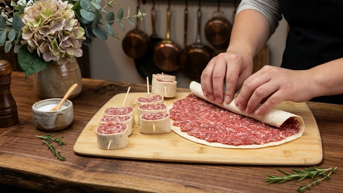 Раскатала фарш в лаваш — и на шпажки: сытная пирушка с друзьями уже через 20 минут — вкусно и сочно