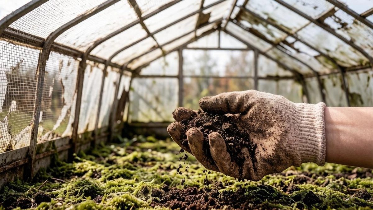 Почве в теплице в конце апреля - обязательно: 3 приема и зеленая земля будет чернее чернозема, мягкая как пух