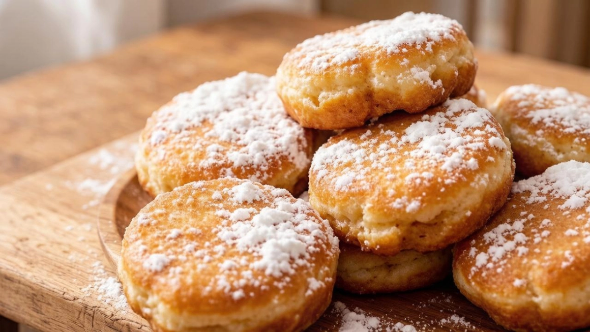 Смешиваю кефир, муку и корицу - через 10 минут целая горка аппетитных лепешек к чаю на столе 