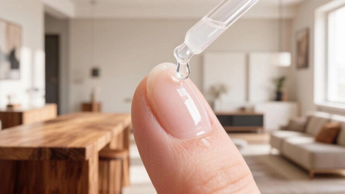 2 капли на каждый ноготь перед сном — ногти крепкие и блестят даже без лака уже через неделю