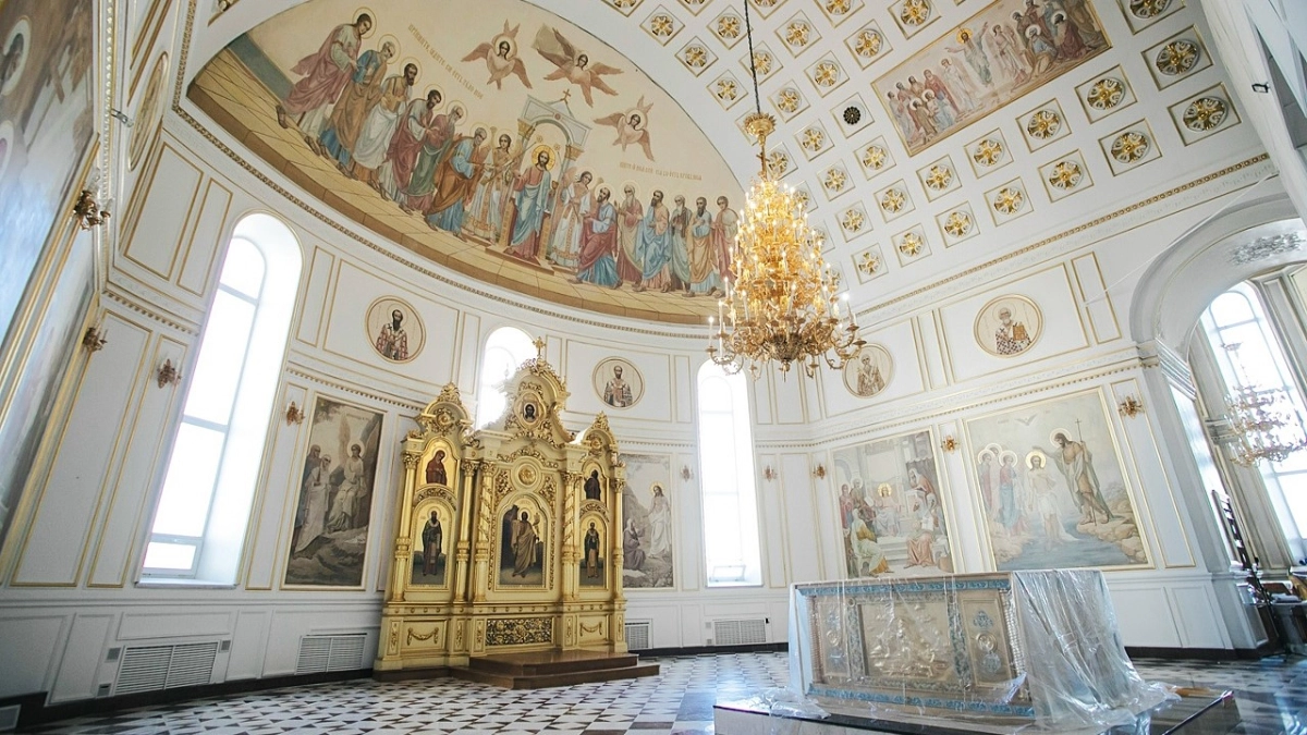 В Саранске завершается ремонт алтаря в кафедральном соборе Ушакова