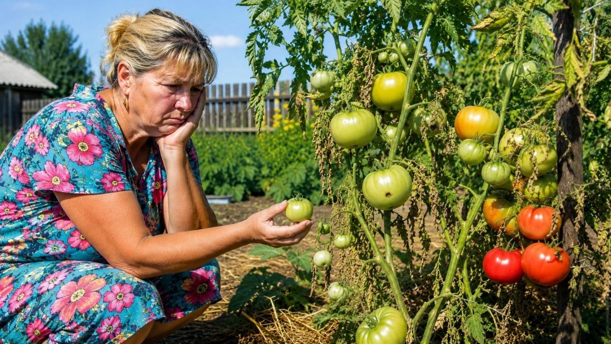 Вот почему томаты медленно наливаются, не растут и не краснеют, хотя у них все есть: 3 банальные ошибки