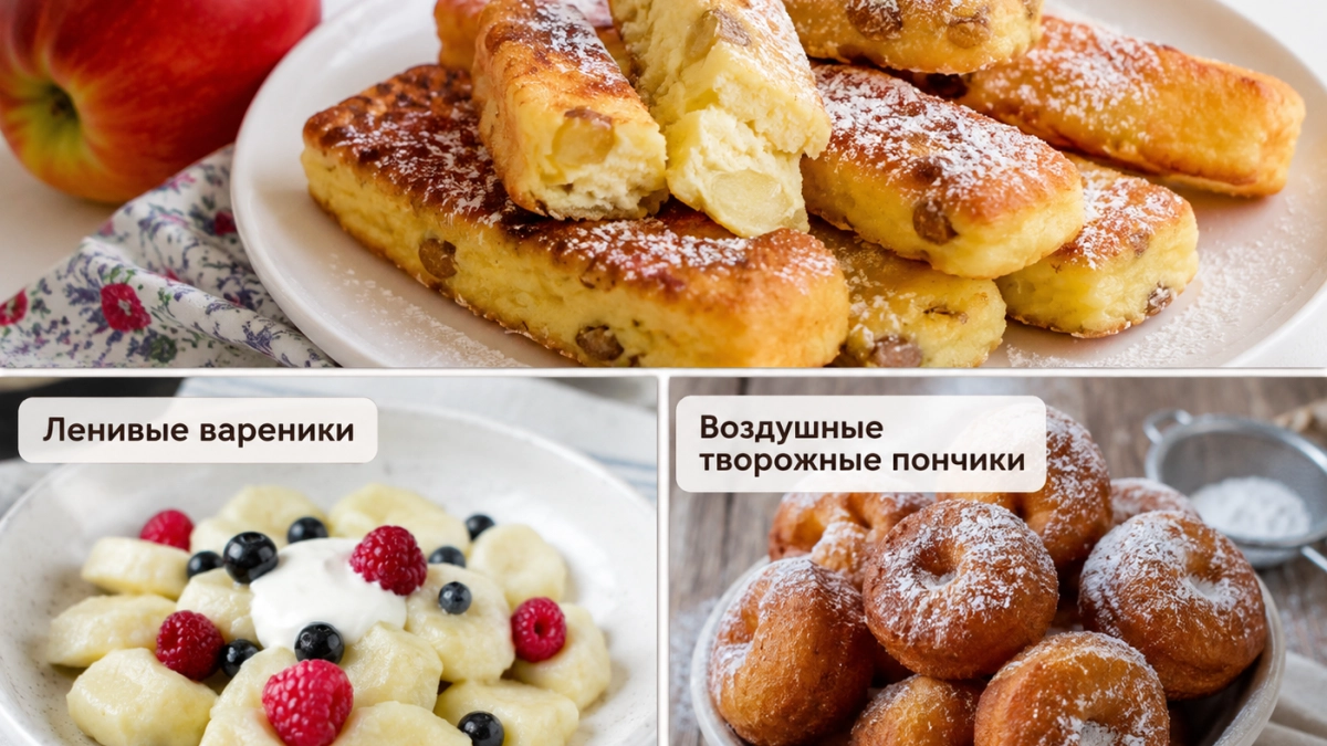 Вкуснее приевшихся сырников: 3 хитрых рецепта из творога на завтрак — с хрустящей золотистой корочкой и сочной начинкой