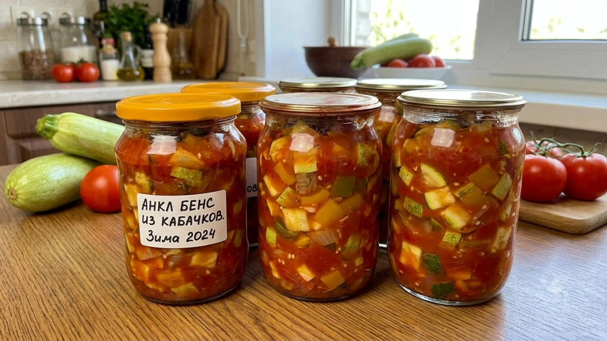 Тот самый легендарный Анкл Бенс из кабачков на зиму: готовлю каждый год - вкуснее, чем соус из баночки в 90-х