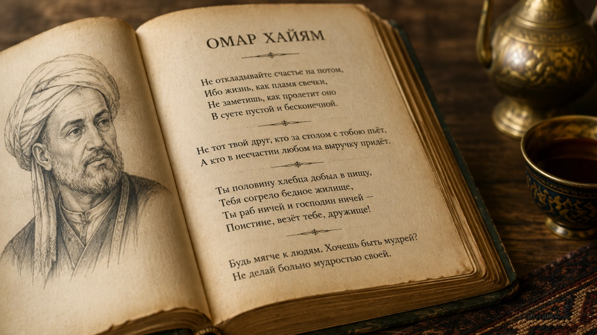 Оставайтесь в одиночестве: 4 урока счастья от Омара Хайяма - спасают в старости