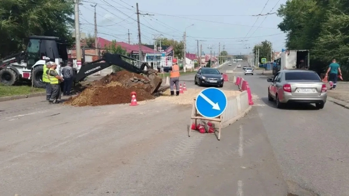В Саранске на время ограничили движение по ул. Титова 