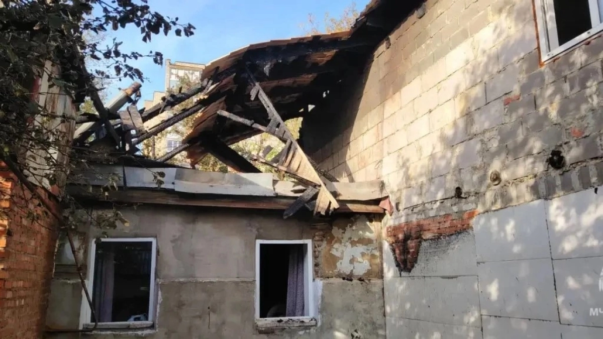 В Саранске на улице Александра Невского сгорели два частных дома